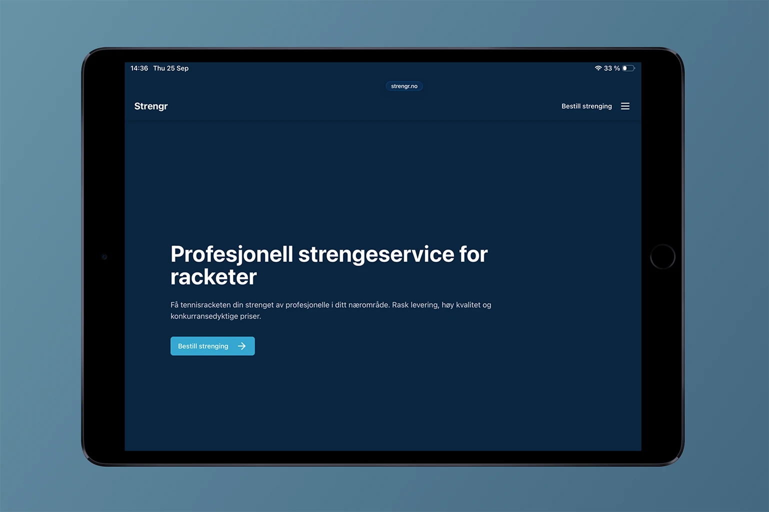 Strengr project screenshot 1 - Strengr tablet